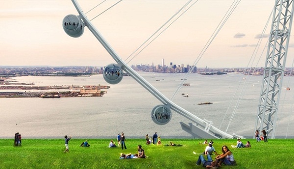 В Нью-Йорке постороят самое высокое в мире колесо обозрения.