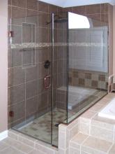 Душевая кабина из калённого стекла