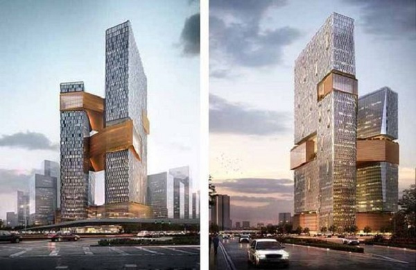 Эннергоэффективные башни-близнецы в Китае 1