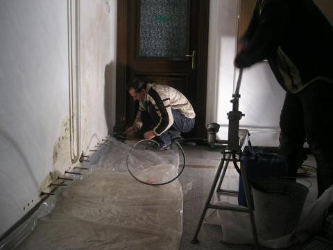Метод инъекций по отсечке капиллярного подсоса воды
