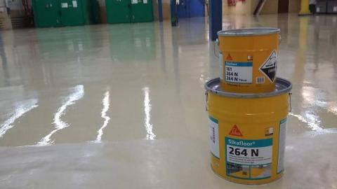 Так выглядит готовое тонкослойное покрытие - покрас пола