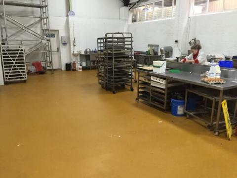 Полимерный пол для пищевого производства