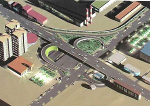 Развязка на Шулявке в форме клевера