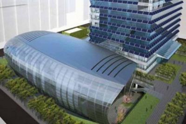 Энергоэффективный небоскреб построили в Корее.