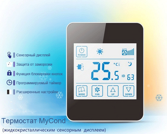 Акция на комнатные термостаты (терморегуляторы ) MYCOND серии PREMIUM TOUCH