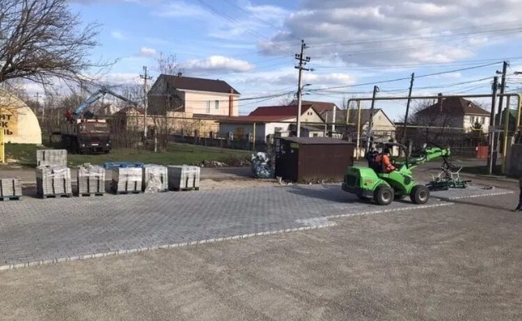 Механизированная укладка плитки