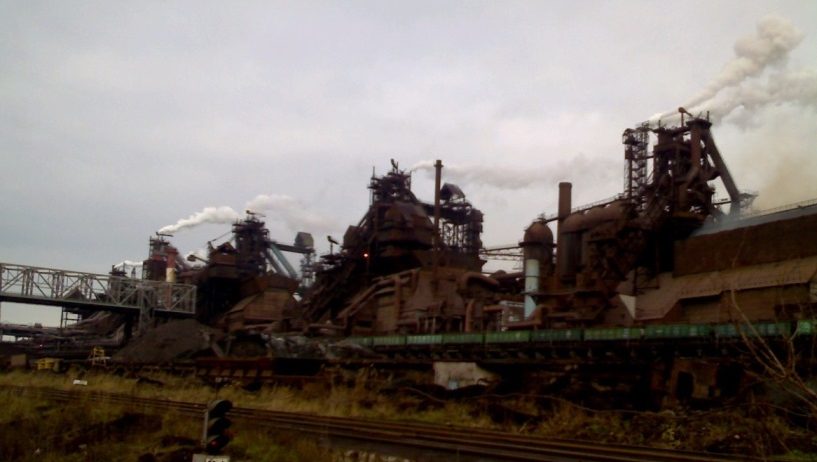 ОАО МК «Азовсталь» в г. Мариуполь Донецкой области. Монтаж технологического оборудования ТЭЦ. Установка котла №5