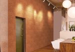 Интерьер с керамогранитной плиткой Bricks от “Zeus ceramica”