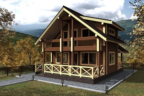 Двухэтажный дом (Usadba C16)