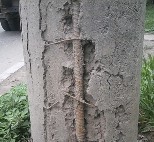 Восстановление столбов в г.Кривой Рог