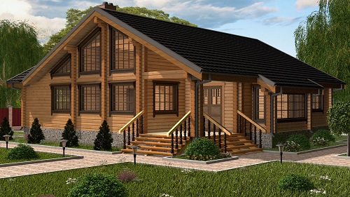 Одноэтажный дом (Usadba CL10)