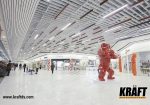 Дизайнерский многоуровневый реечный потолок KRAFT