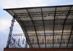 Кованый навес террасы с. Гореничи, поликарбонат Макролон 8мм.
Делаем навесы лестниц, перила, огражде…