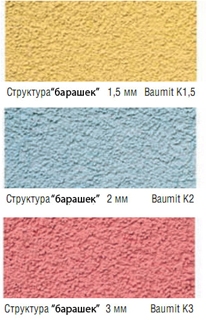 Штукатурка фасадная акриловая, минеральная, силиконовая.