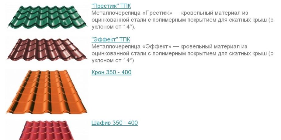 Металлочерепица ruukki, pruszynski, ТПК, Термастил и д.р.