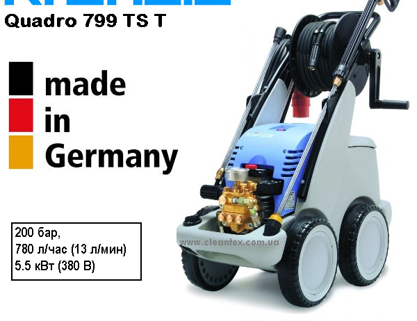 Kranzle quadro 799 TS T – профессиональная мойка высокого давления экстра класса.