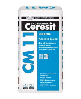 CМ 11/25 КГ КЛЕЮЧА СУМІШ ДЛЯ ПЛИТКИ CERAMIC (ПАЛ 54 ШТ)