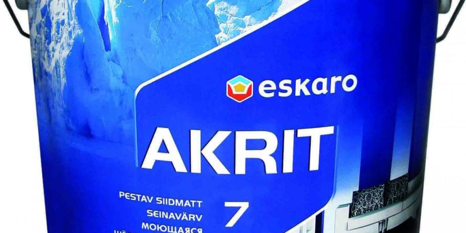 Eskaro Akrit 7 краска для потолков и стен (матовая) 9,5 л.