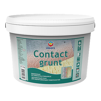 Eskaro Contact Grunt адгезионный грунт для невпитывающих поверхностей 12кг.