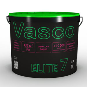 Фарба латексна шовковисто-матова Vasco Elite 7 (Васко Еліт 7), 0,9 л