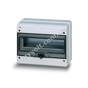 Шкаф настенный ABB FLY IP65 12M прозрачная дверь