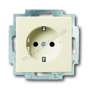 Розетка с заземлением ABB Basic55 (слоновая кость)