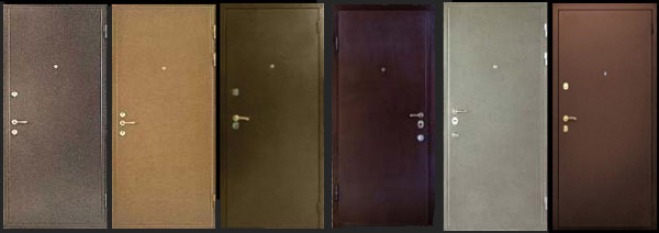 Бронедвери с порошковой покраской