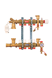 GIACOMINI Сборный узел без расходомеров 1″ на 2 выхода