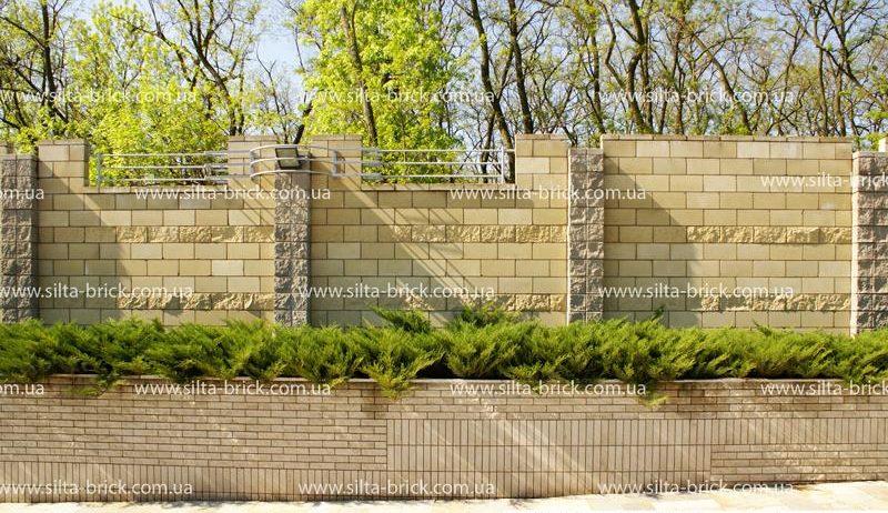 Полублок декоративный (заборный) «Силта-Брик»