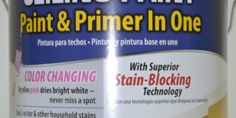 Краска для потолка акриловая, ослепительно белая, матовая, банка 3,78 л.