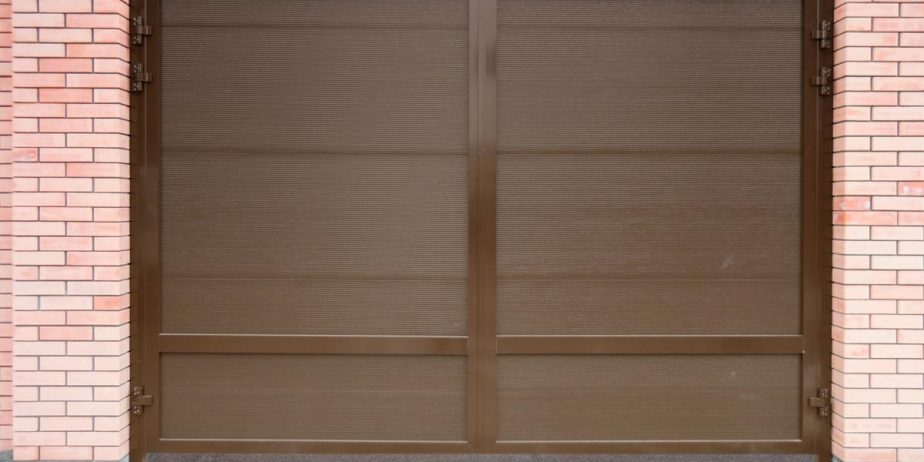 Ворота распашные алюминиевые Алютех