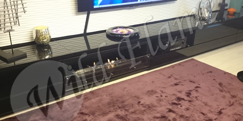 Встраиваемый очаг Родос Black-1200