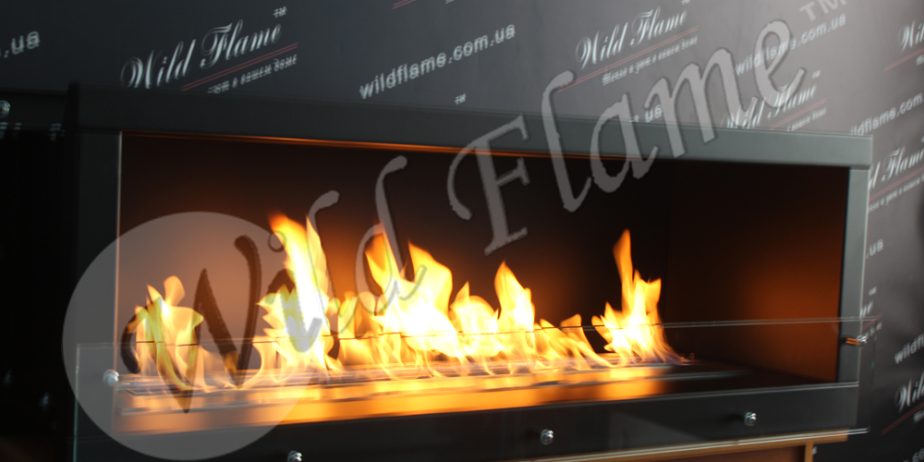 Встраиваемый очаг Родос Black-1400