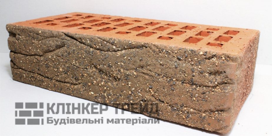 Клинкерный кирпич Керамейя КлинКЕРАМ Рустика Гранит 43 ПР-1/2 28% 250x60x65 мм