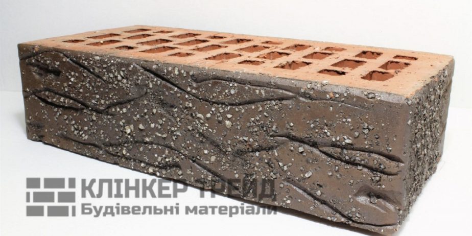 Клинкерный кирпич Керамейя КлинКЕРАМ Рустика Гранит 53 ПР-1 36% 250x120x65 мм