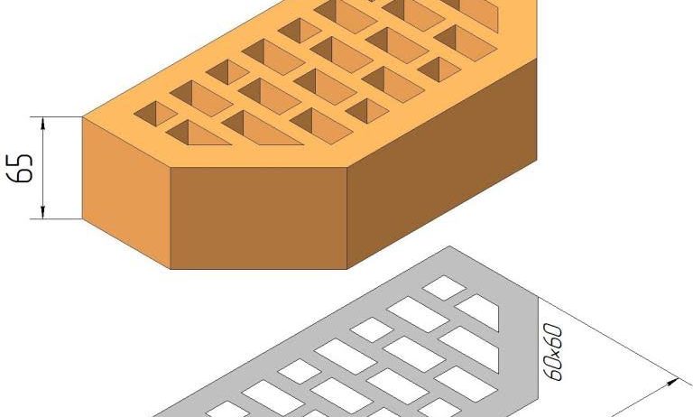 Фасонный клинкерный кирпич Керамейя КлинКЕРАМ Классика РУБИН Ф4 36% 250x120x65 мм