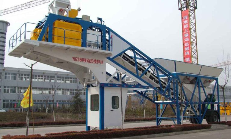 Мобильный бетонный завод «Changli» YHZS 50 (50 м3/час). БСУ