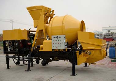 Бетоносмеситель с насосом AIMIX JBS40R (40 м3/ч) Дизельны