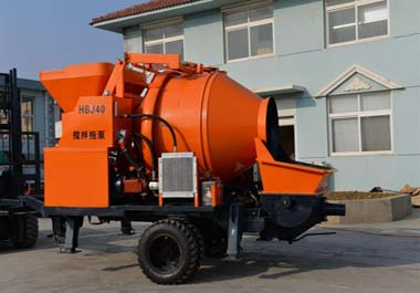 Бетоносмеситель с насосом AIMIX JBS30R (30 м3/ч) Дизель