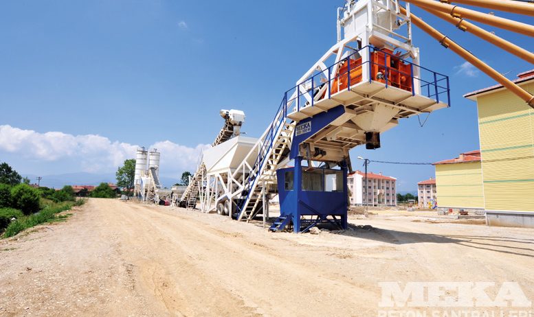 Мобильный бетонный завод MEKAMIX 100M MB-100М