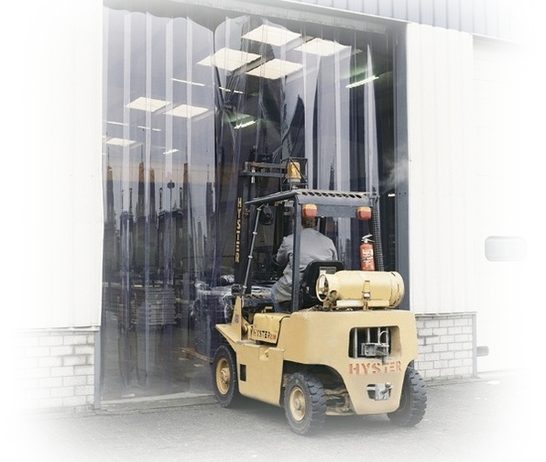 Жалюзі прозорі на склади та для ангарних приміщень