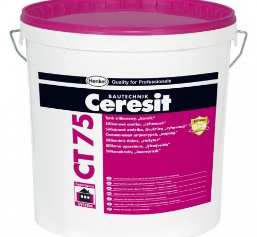 Ceresit CT-75 (25кг) короед 2 мм Силиконовая штукатурка