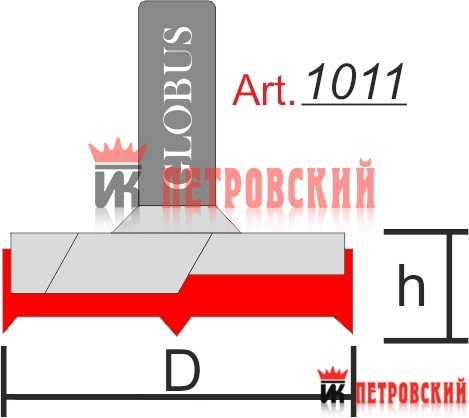 Фреза ГЛОБУС 1011 концевая фреза D25