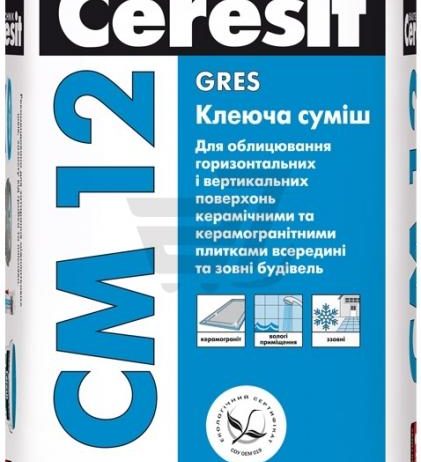 CERESIT СМ-12 Клеящая смесь 25кг