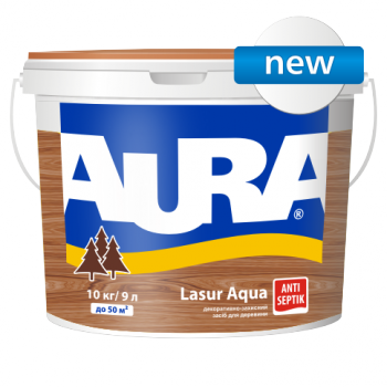 Aura Lasur aqua декоративно-защитное средство для деревянных фасадов 9 л.