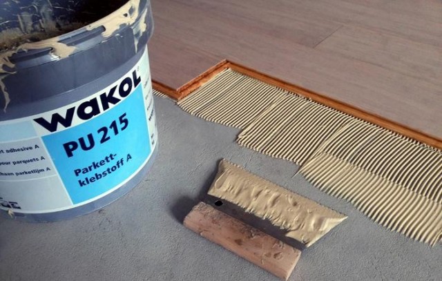 Паркетные работы с использованием материалов Wakol (Германия)