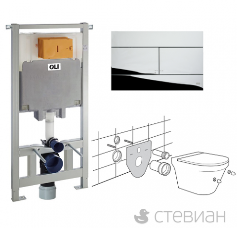 Инсталляция Oli 80 Diamante Evo 600174 3 в 1