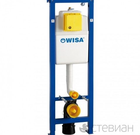 Инсталляция для унитаза узкая Wisa XS 8050452701 с клавишей