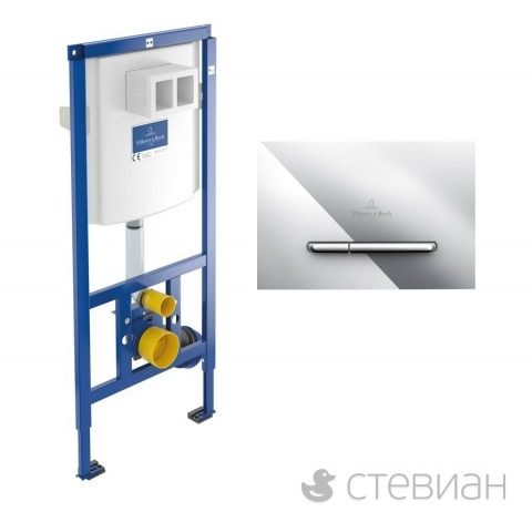 Инсталляция для унитаза Villeroy&Boch ViConnect 92246100 + клавиша 92218061