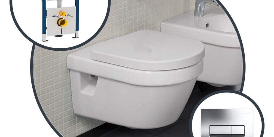 Инсталляция Geberit Duofix с унитазом Villeroy & Boch Omnia Architectura 5684HR01